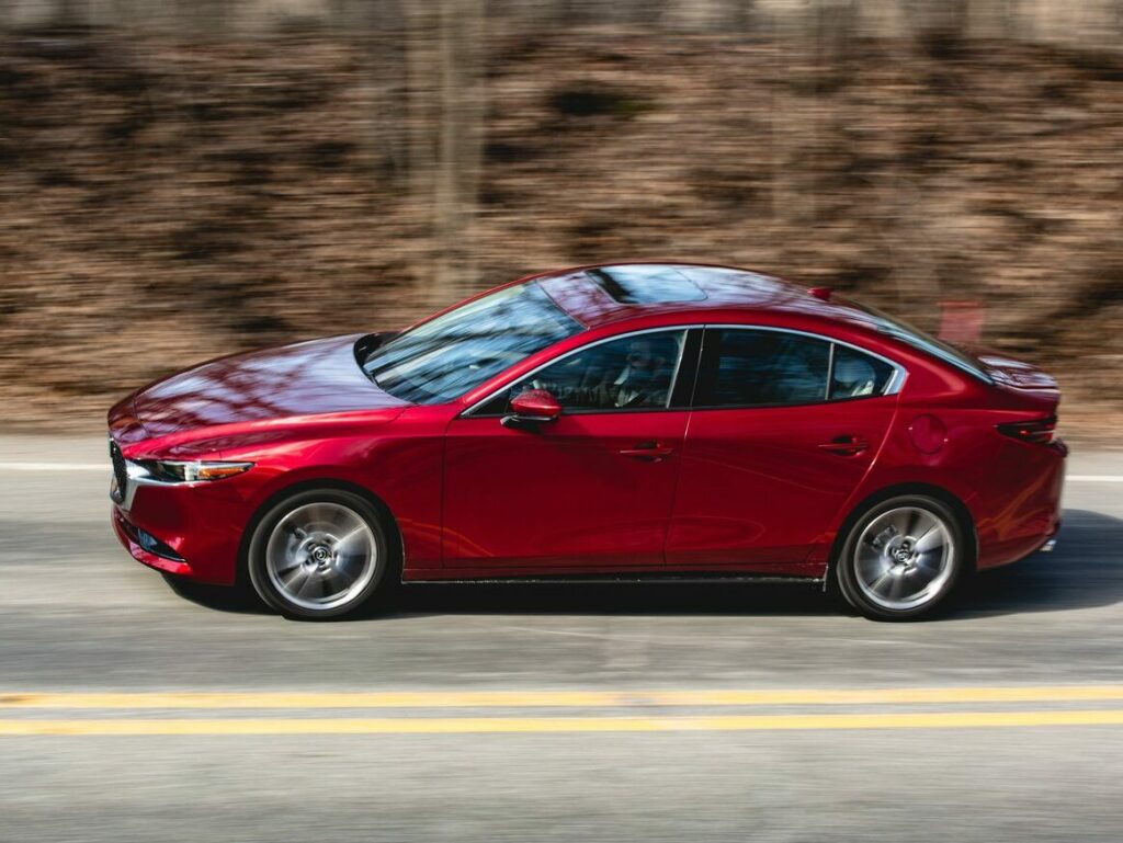 A Mazda 3 sedan car